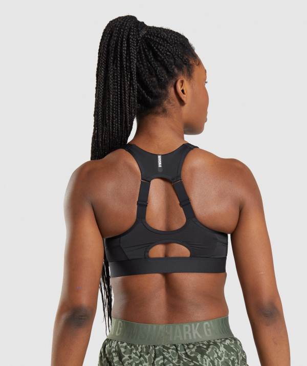 Damske Športové Podprsenky Gymshark Speed Čierne | KT0852497
